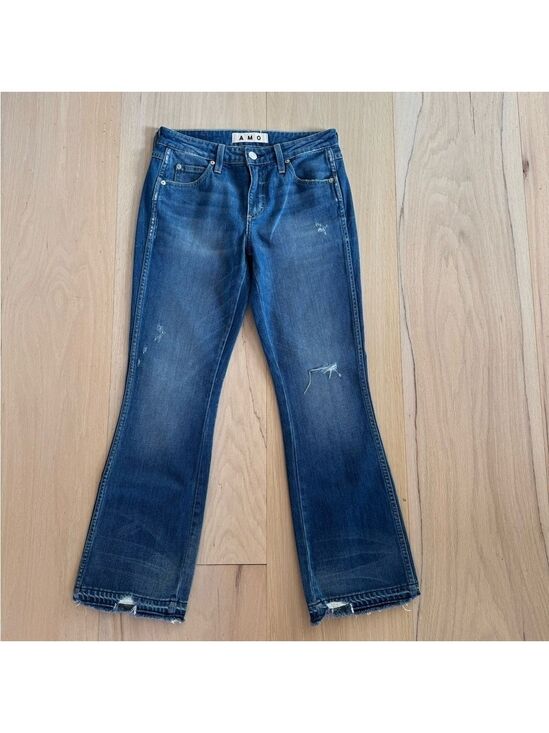 AMO Denim - AMO Jane Old School Jeans Flare Wide Leg Y2K Medium Wash Size 26 NWOT